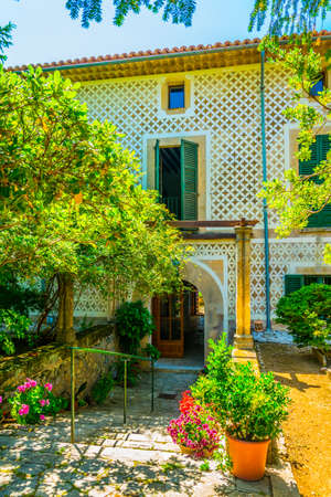 Garden at Son Marroig, former mansion of Archduke Luis Salvado, at Mallorca, Spainの写真素材