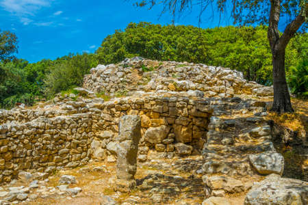Ses Paisses ancient ruins near Arta, Mallorca, Spainの写真素材