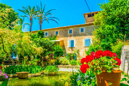 Garden at Son Marroig, former mansion of Archduke Luis Salvado, at Mallorca, Spainの写真素材