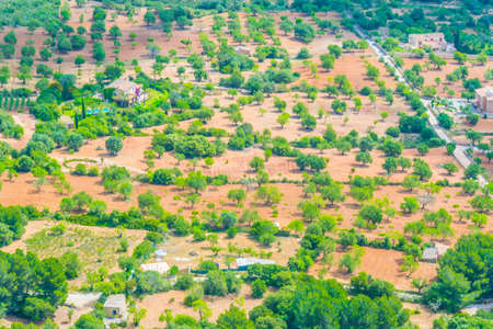 Aerial view of mainland of Mallorca, Spainの写真素材