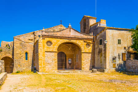 Santuari del Puig de Maria at Mallorca, Spainの写真素材