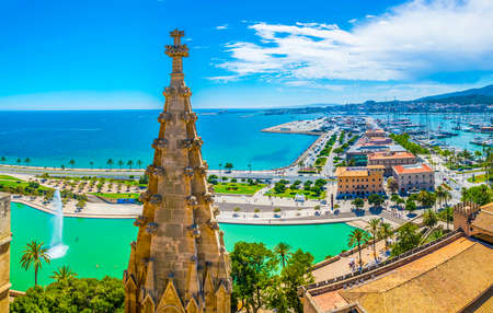 Parc de la Mar at Palma de Mallorca, Spainのeditorial素材