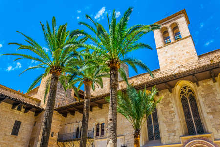 The royal Almudaina palace in Palma de Mallorca, Spainのeditorial素材