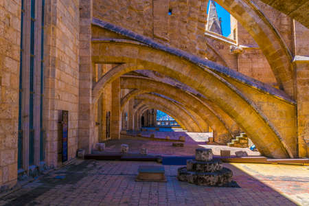 Rooftop of the cathedral in Palma de Mallorca, Spainの写真素材