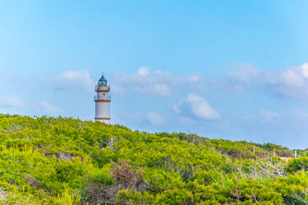 Ses Salines lighthouse, Mallorca, Spainの写真素材