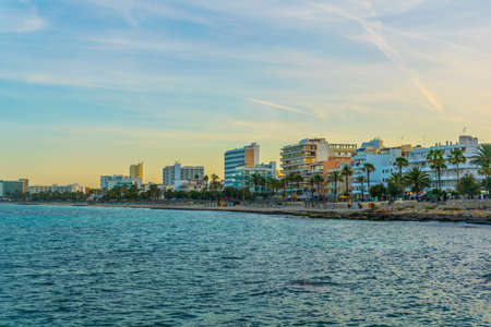 Seaside view of Cala Millor, Mallorca, Spain