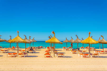 Playa de Palma beach at Palma de Mallorca, Spain