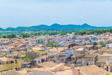 Aerial view of Arta, Mallorca, Spainの写真素材
