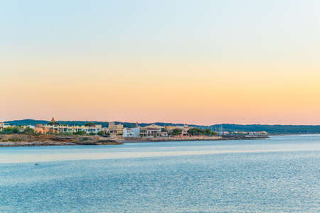 Sunset view of Colonia de sant pere, Mallorca, Spainの写真素材