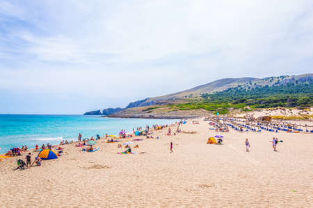 CALA MESQUIDA, SPAIN, MAY 22, 2017: Cala Mesquida beach on Mallorca, Spainのeditorial素材