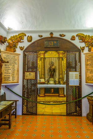 VALLDEMOSSA, SPAIN, MAY 26, 2017: Interior of Real Cartuja de Valldemossa, Mallorca, Spainのeditorial素材