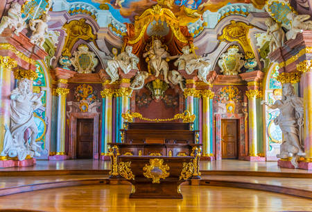 WROCLAW, POLAND, MAY 28, 2017: Interior of the University of Wroclaw, Polandのeditorial素材
