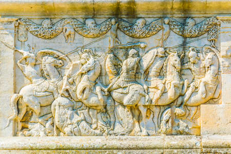 Les Antiques monument which is a part of Glanum archaeological site near Saint Remy de Provence in...