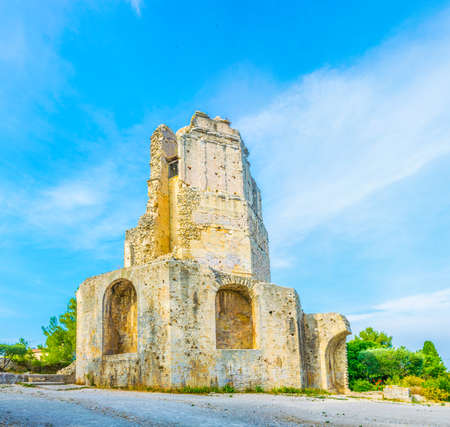 La tour Magne in Nimes, Franceの写真素材