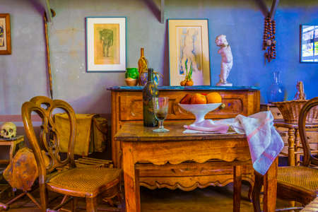 AIX-EN-PROVENCE, FRANCE, JUNE 18, 2017: Interior of studio of Paul Cezanne in Aix-en-Provence,...