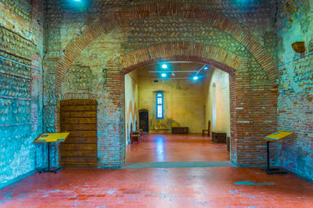 PERPIGNAN, FRANCE, JUNE 27, 2017: Interior of the Palace of the Kings of Majorca in Perpignan, Franceのeditorial素材