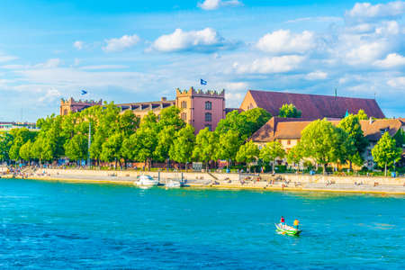 Riverside of Rhine in Basel, Switzerland