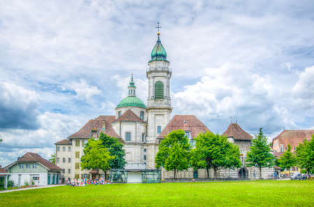 Saint Ursus cathedral in Solothurn, Switzerlandの写真素材
