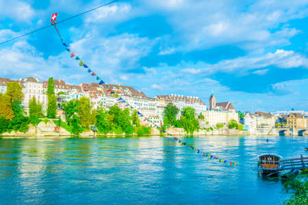Ferry pier in Basel, Switzerland