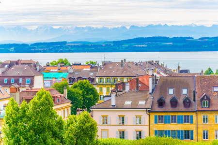 Rooftops of Neuchatel in Switzerland