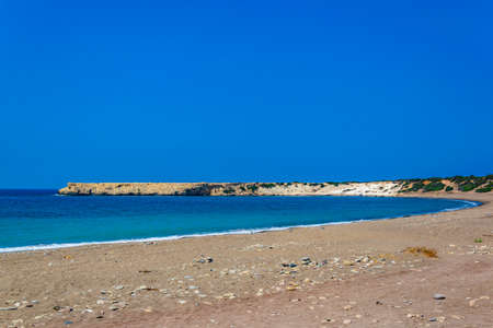 Ragged coast of Akamas peninsula on Cyprusの写真素材