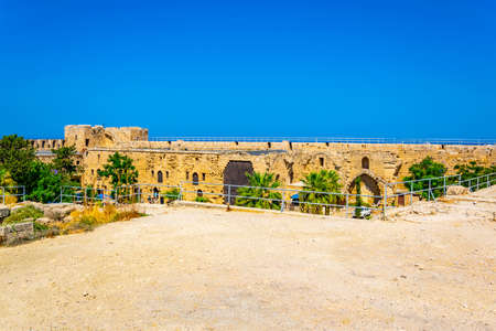 Rampart of the Kyrenia Castle situated in the Northern Cyprusのeditorial素材
