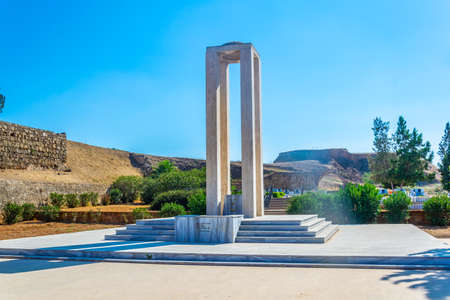 Memorial of turkish martyrs who died during conflict at Famagusta, Cyprusのeditorial素材