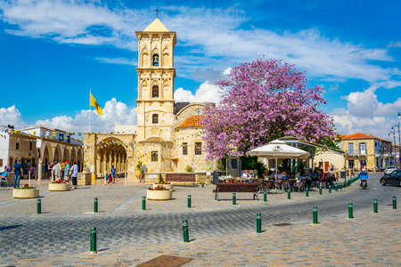 LARNACA, CYPRUS, APRIL 9, 2018: Church of Saint Lazarus in Larnaca, Cyprusのeditorial素材