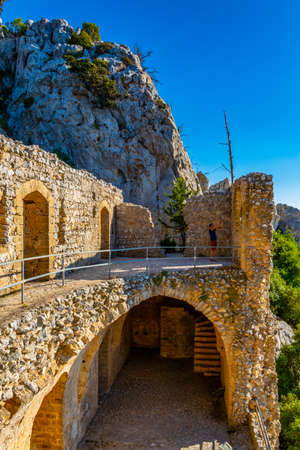 Ruins of St. Hilarion castle in the northern Cyprus