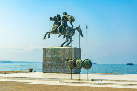 Statue of Alexander the Great in Thessaloniki, Greece