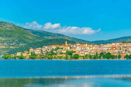 Waterfront of Kastoria, Greeceの写真素材