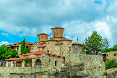 Monastery of Varlaam at Meteora, Greeceの写真素材