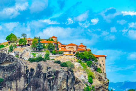 Great meteor monastery at Meteora, Greeceの写真素材