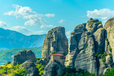 Monastery of Saint Nicholas Anapavsa at Meteora, Greece