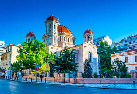 THESSALONIKI, GREECE, SEPTEMBER 8, 2017: View of Saint Gregory Palamas metropolitan church in Thessaloniki, Greeceのeditorial素材