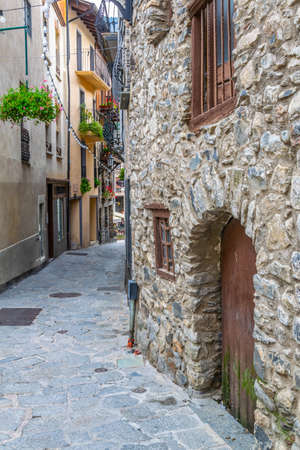 A narrow street in the old town of Andorra la Vella