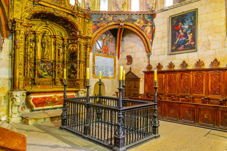 SALAMANCA, SPAIN, OCTOBER 5, 2017: Interior of the Cathedral at Salamanca, Spain