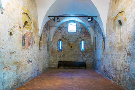 PALERMO, ITALY, APRIL 23, 2017: Interior of the Church of St. John of the Hermits in Palermo, Sicily, Italyのeditorial素材