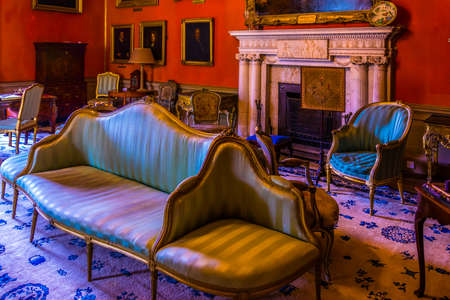 MALAHIDE, IRELAND, MAY 11, 2017: Interior of the Malahide castle, irelandのeditorial素材