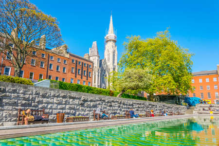 DUBLIN, IRELAND, MAY 9, 2017: Garden of Remembrance in the central Dublin, Irelandのeditorial素材