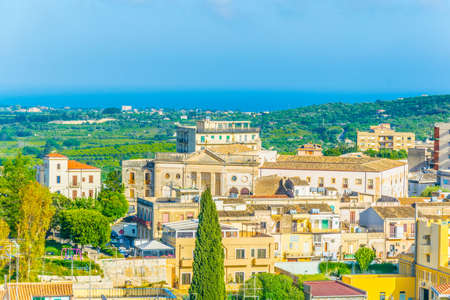 Aerial view of Noto, Sicily, Italyの写真素材