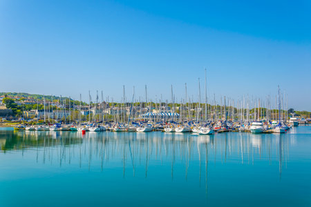 View of Marina in Howth, Ireland