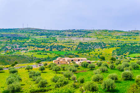 nature in the central Sicily, Italyの写真素材