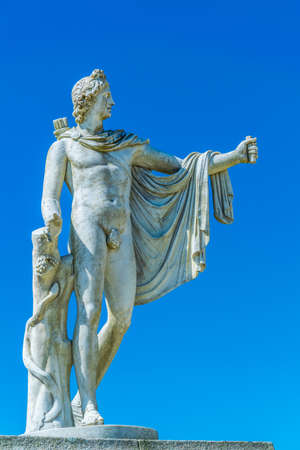 Detail of a statue inside of the Powerscourt Estate in Ireland