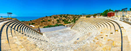 Roman theatre in the ancient Kourion site on Cyprusの写真素材