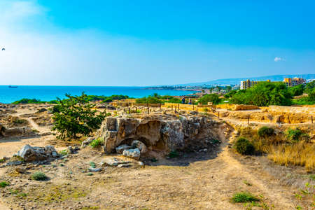 Tombs of the kings on Paphos, Cyprusの写真素材