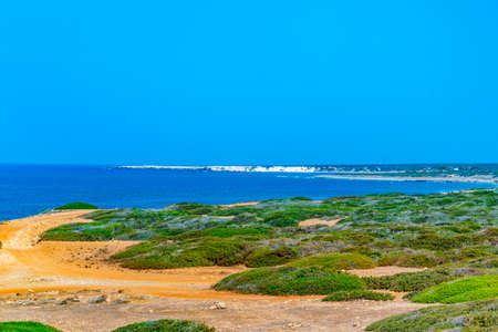Ragged coast of Akamas peninsula on Cyprusの写真素材
