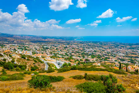Aerial view of Paphos, Cyprusの写真素材