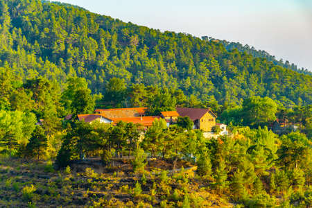 Trikoukkia Monastery on Cyprusの写真素材