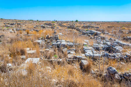 Runis of ancient Enkomi known as Alasia near Famagusta, Cyprusの写真素材